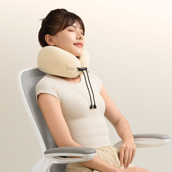 EVERYTHINK ES2 travel neck pillow used for ergonomic office nap support while seated