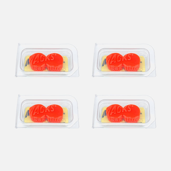 Mack’s Kids Soft Silicone Earplugs, 4 pairs in individually packed clear cases, ideal for family use and hygienic storage