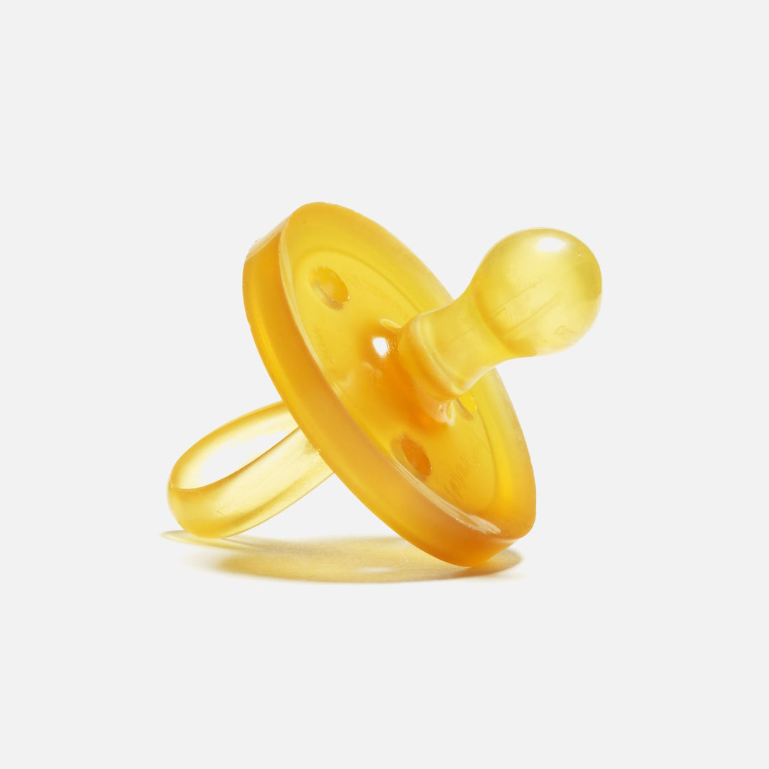 Natursutten Natural Rubber Original Rounded Pacifier in Medium size, one-piece design for safe, natural soothing.