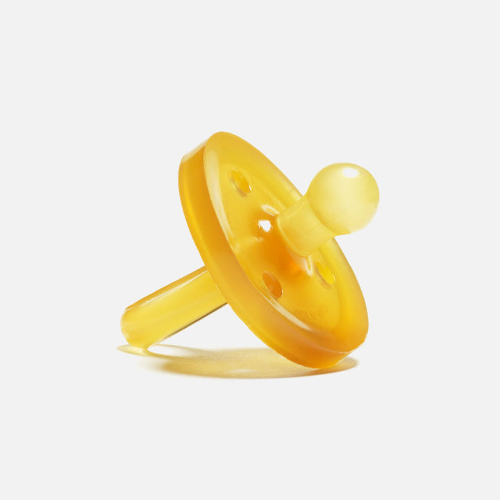 Natursutten Natural Rubber Original Rounded Pacifier in Small size, seamless one-piece design for 0–6 months