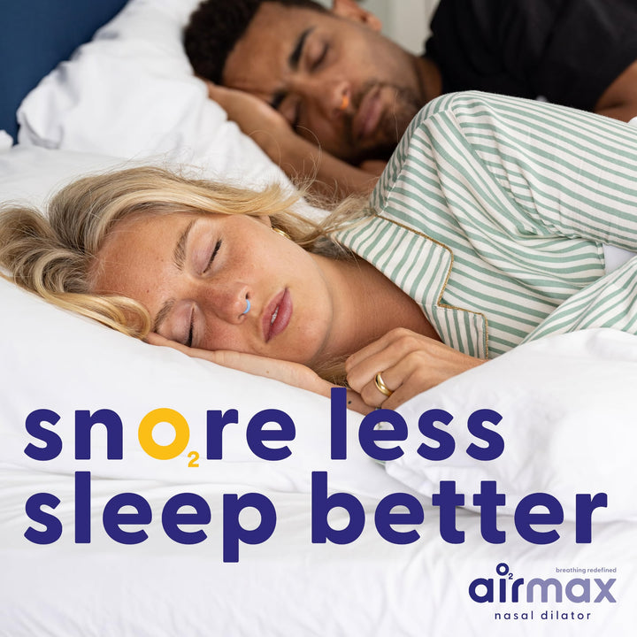 Airmax Nasal Dilator promoting restful sleep and reduced snoring.