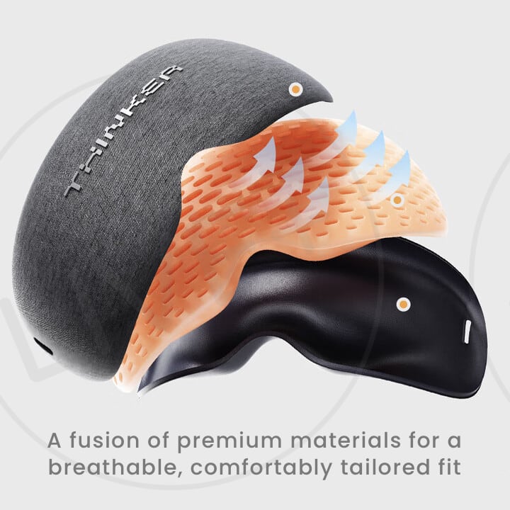 EVERYTHINK 0-VISION sleep mask with multi-layer breathable materials, designed for comfort and airflow during rest