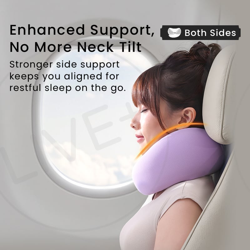 EVERYTHINK ES3 Travel U-Pillow with raised side design for better support and neck alignment during travel