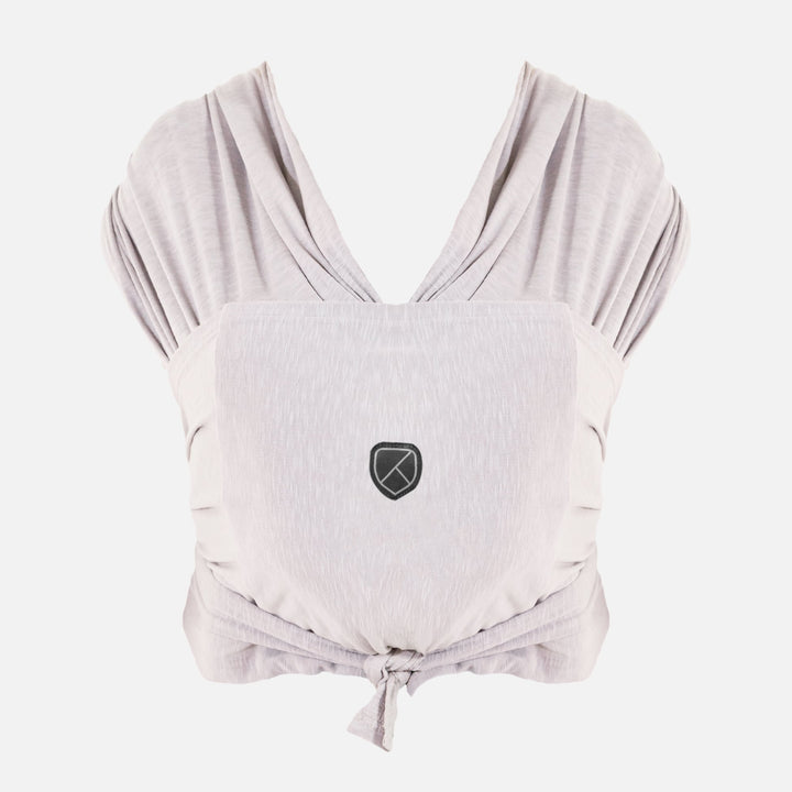 Koala Babycare Koala Cuddle Band in light gray, ergonomic baby carrier with back support and adjustable wrap design.