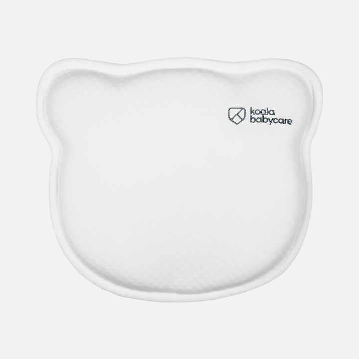 Koala Babycare Koala Perfect Head pillow in white, designed for ergonomic head support and safe use for newborns and infants.