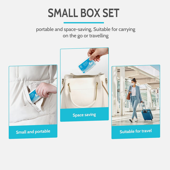 LYSIAN foam earplugs with small portable case, compact space saving design for travel daily use and easy carry