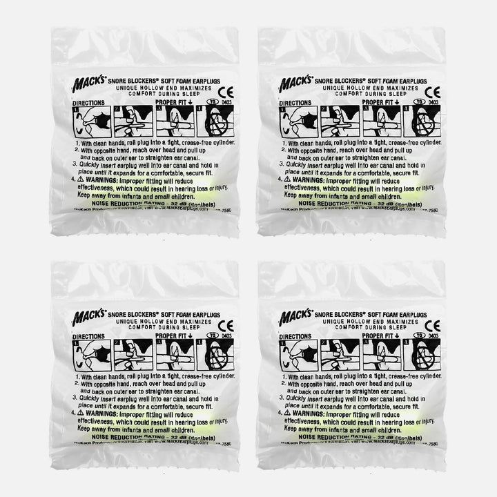 Mack's Snore Blockers Soft Foam Earplugs, 1 Pair Trial Pack