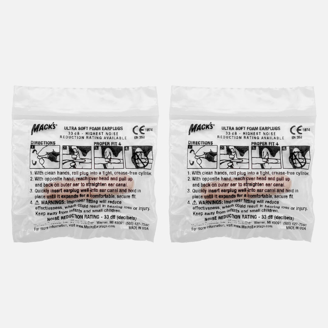 Mack’s Ultra Soft 超柔软泡棉耳塞， 1 对试用装