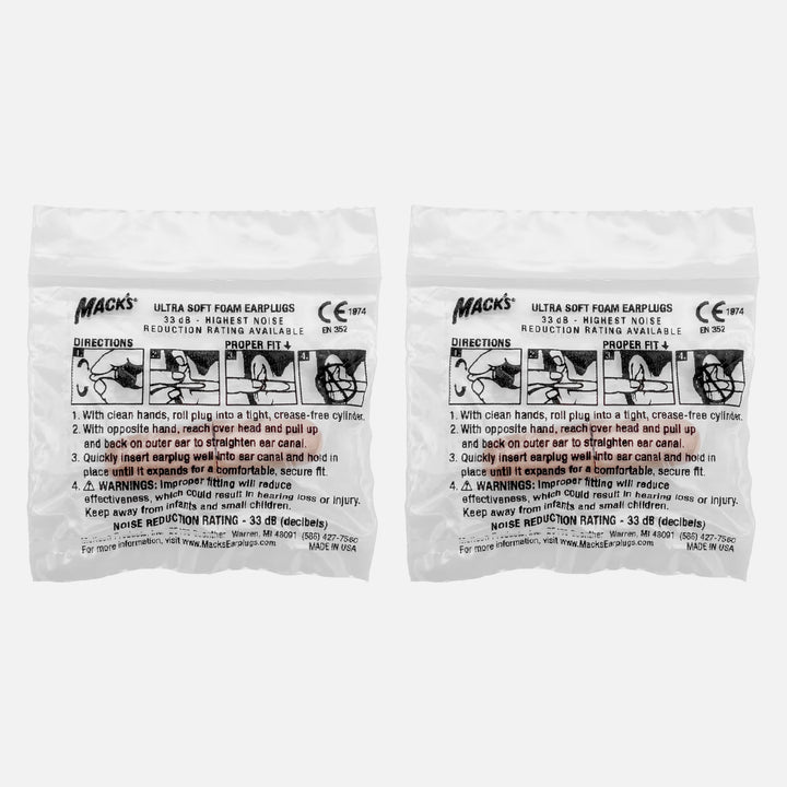 Mack’s Ultra Soft 超柔软泡棉耳塞， 1 对试用装