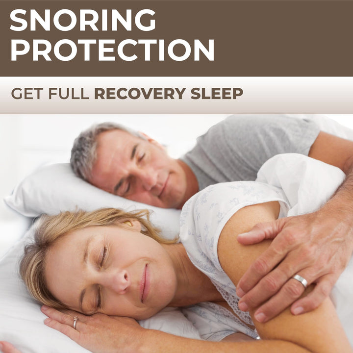 Snoring protection with PQ wax earplugs for a full recovery sleep, ensuring restful nights and undisturbed rest.