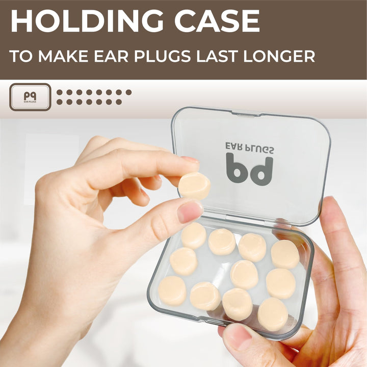 Holding case — extends earplug lifespan, providing eco-friendly, reusable ear protection with a secure, protective case.